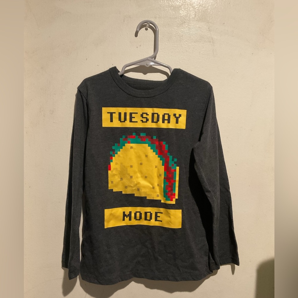 Taco Tuesday Kids’ Graphic Long Sleeve Size 5/6 New No Tags